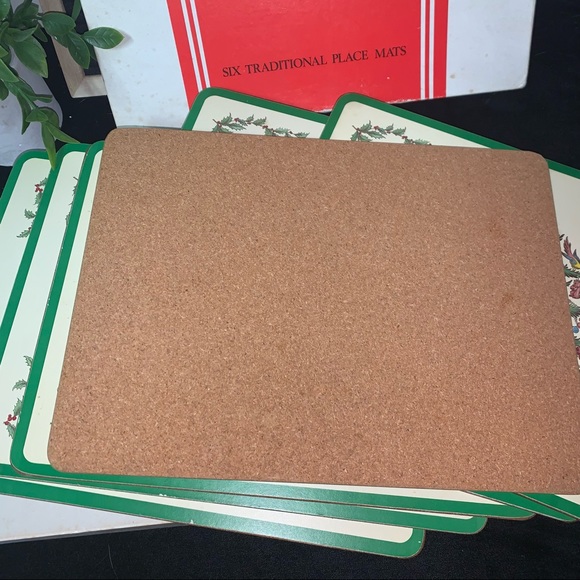 Pimpernel Holiday Spode Pimpernel Xmas Christmas Placemats Cork